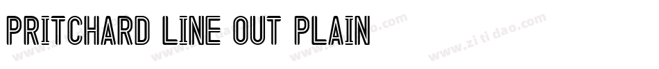 Pritchard Line Out Plain字体转换